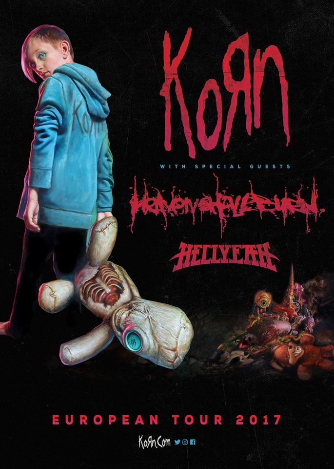 Korn, Heaven Shall Burn and Hellyeah will perform in Poland