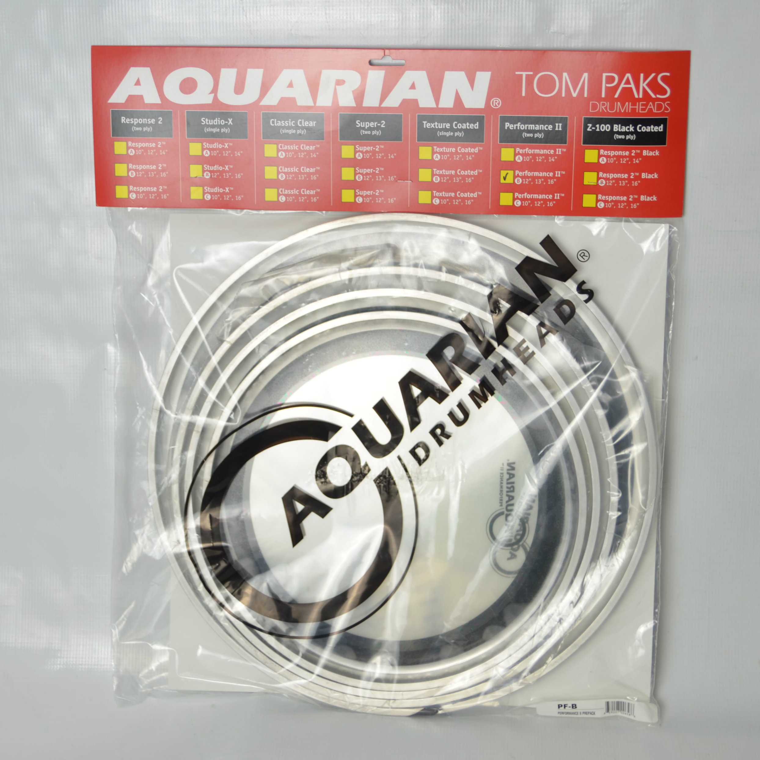 Aquarian Drumheads packed