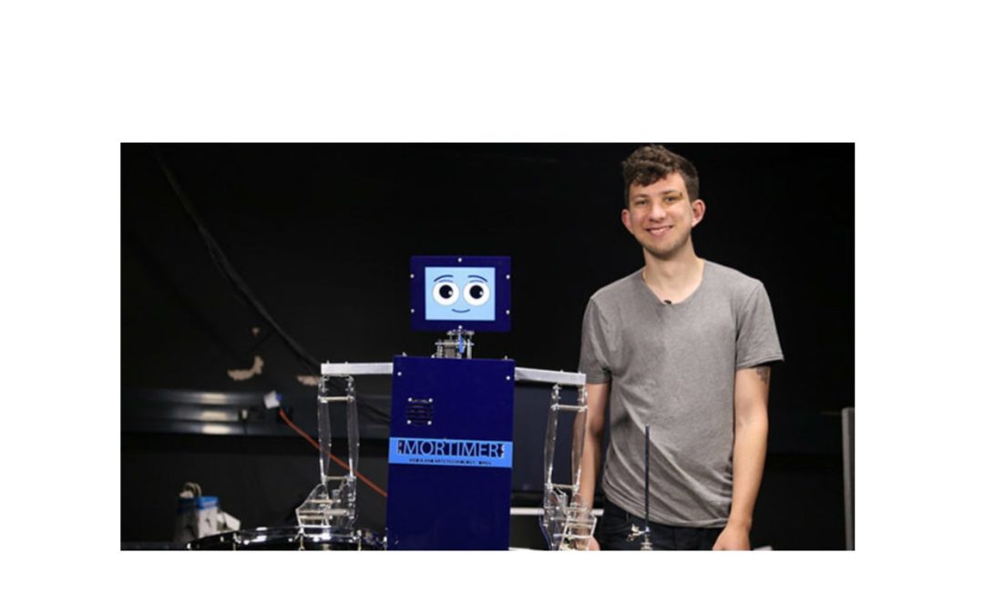 Robot Drummer With Social Media Skills