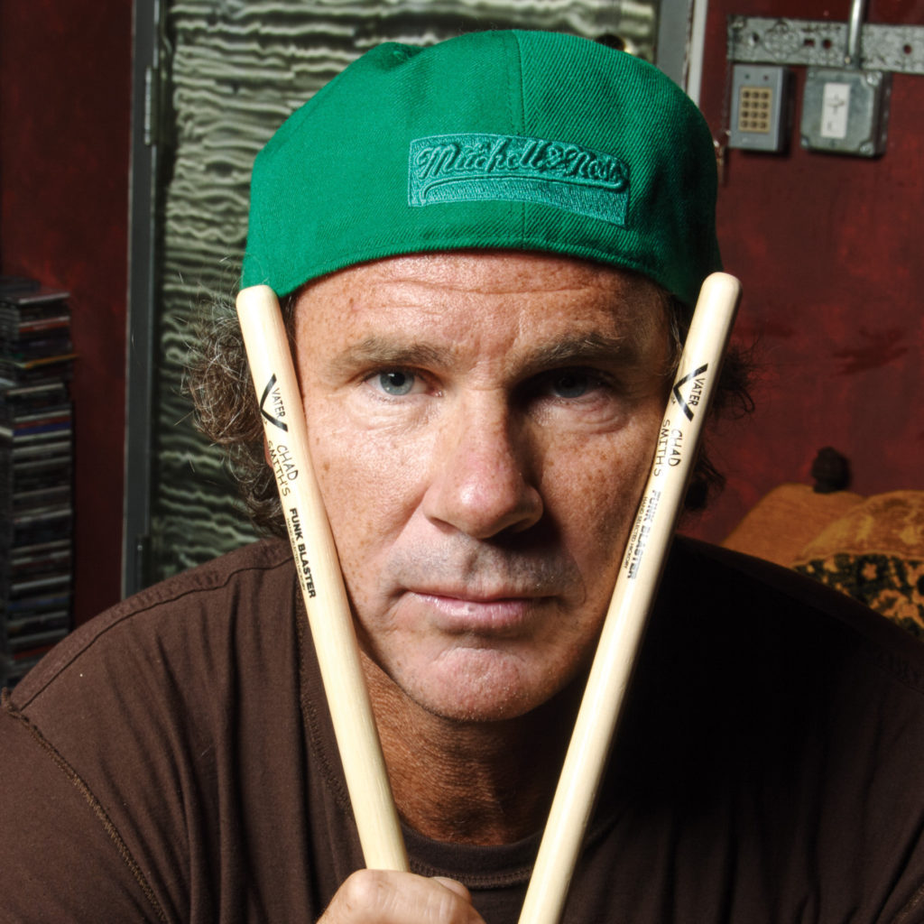 Chad Smith eats hot pepper to raise the awareness of ALS. 