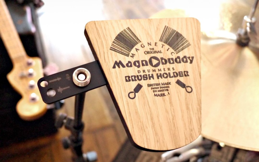 Magnobuddy – The world’s first magnetic drummers brush holder