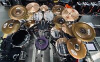 Charlie Benante's Paiste cymbal set on tour with Pantera