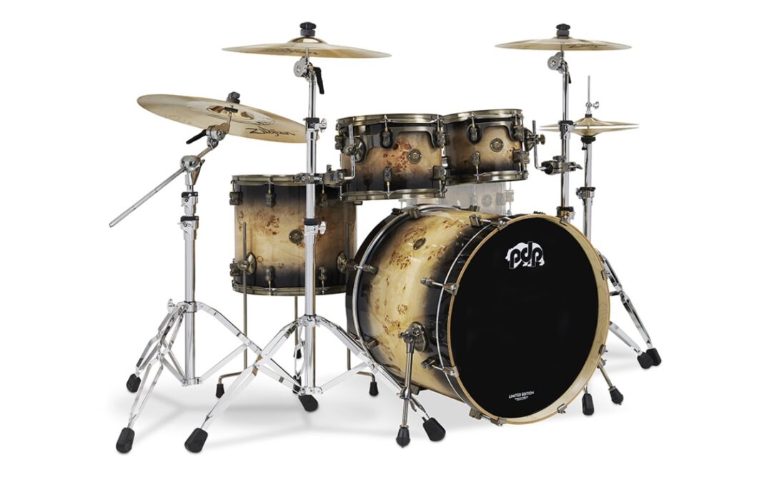 PDP Limited-Edition Mapa Burl Drum Kit & Matching Snare