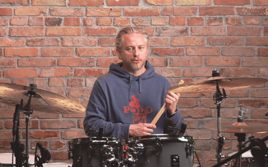 Radek Owczarz tests a Zildjian S Dark cymbal pack
