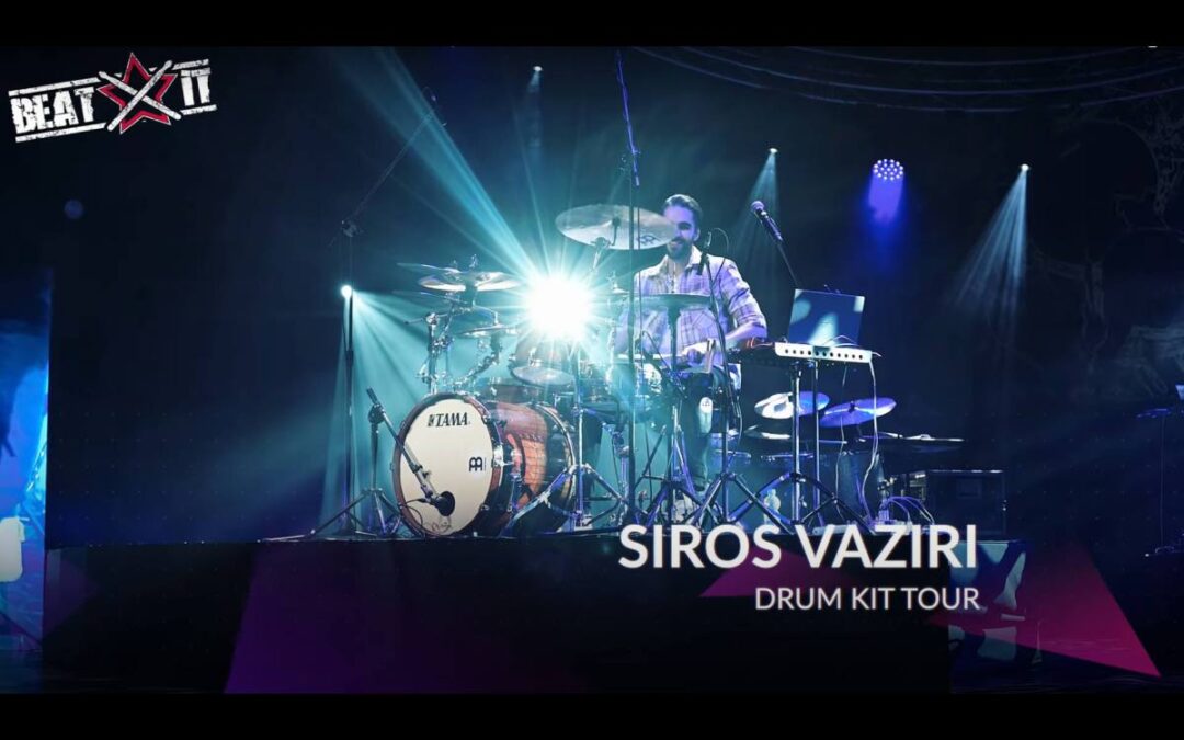 Siros Vaziri presents his drum kit