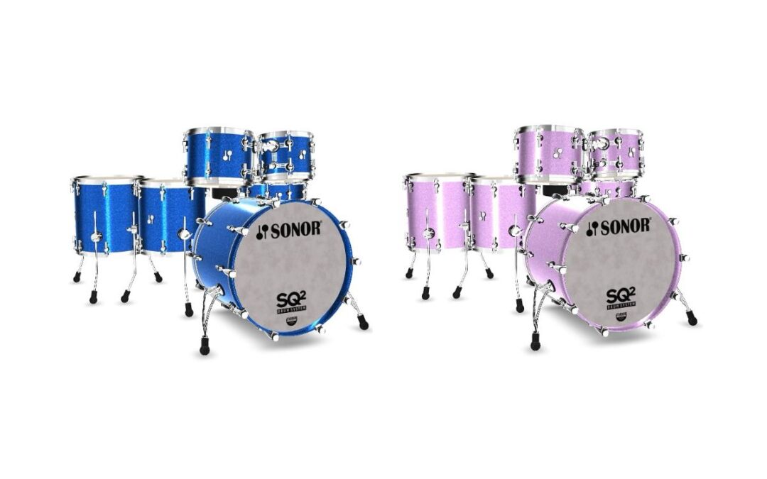 Two new sparkle finishes for Sonor SQ2 kits
